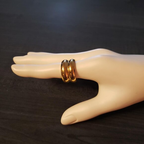 NWOT Gold Double Ring - Picture 4 of 7